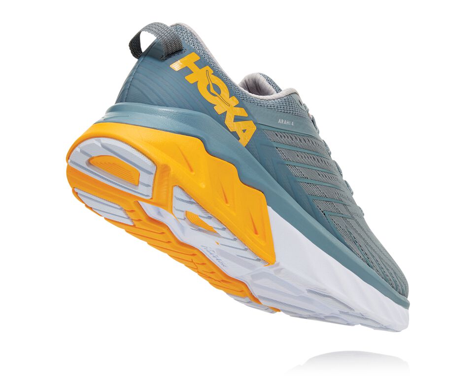 Men's Hoka One One Arahi 4 Road Running Shoes Lead / Lunar Rock | KAFSYT158