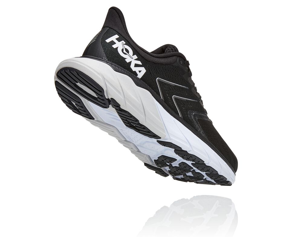 Men's Hoka One One Arahi 5 Road Running Shoes Black / White | EPJVQH830