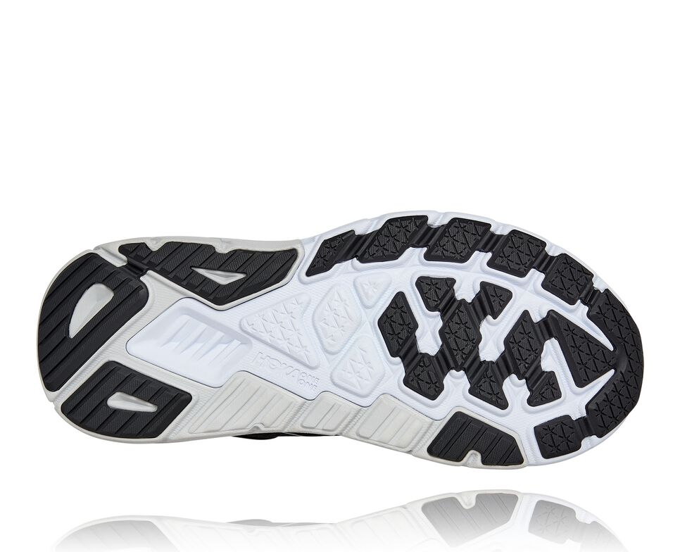 Men's Hoka One One Arahi 5 Road Running Shoes Black / White | EPJVQH830