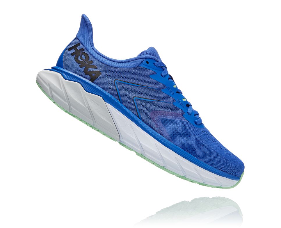 Men's Hoka One One Arahi 5 Road Running Shoes Dazzling Blue / Black | RSGCKL034