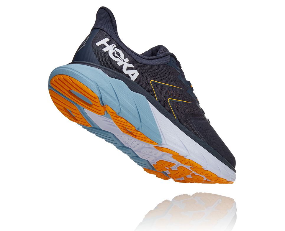 Men's Hoka One One Arahi 5 Road Running Shoes Ombre Blue / Blue Fog | WQJBGV024