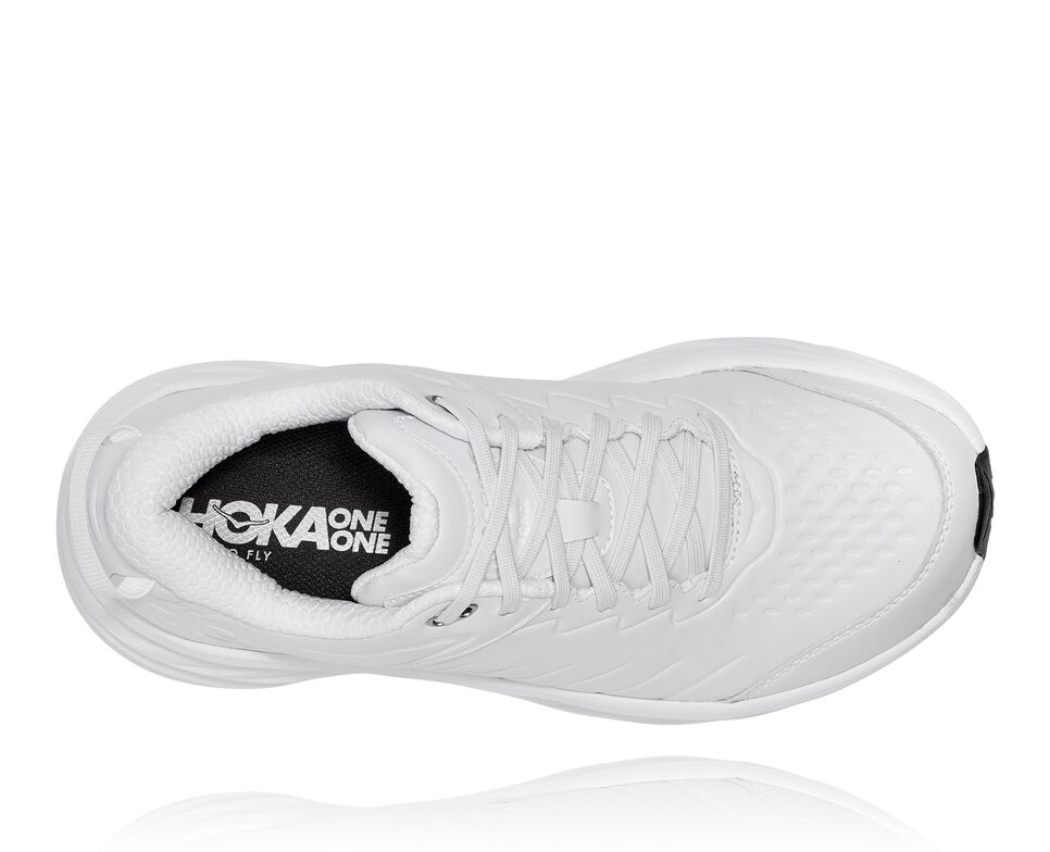 Men's Hoka One One Bondi Sr Road Running Shoes White / White | REPSKZ642