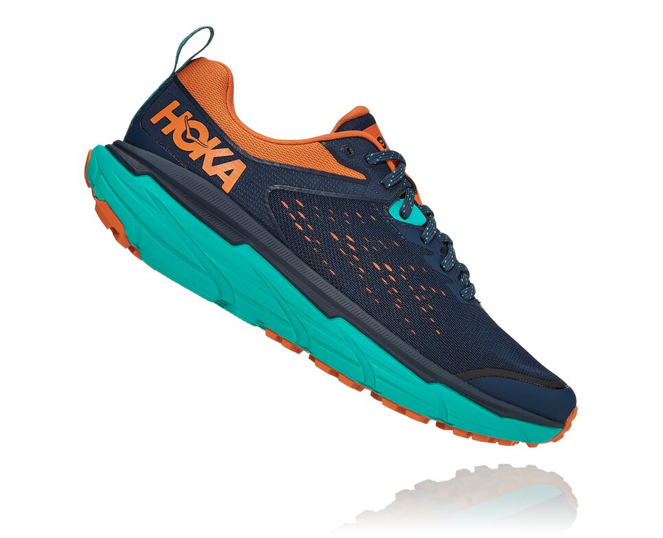 Men's Hoka One One Challenger ATR 6 Trail Running Shoes Outer Space / Atlantis | EWVJSG841