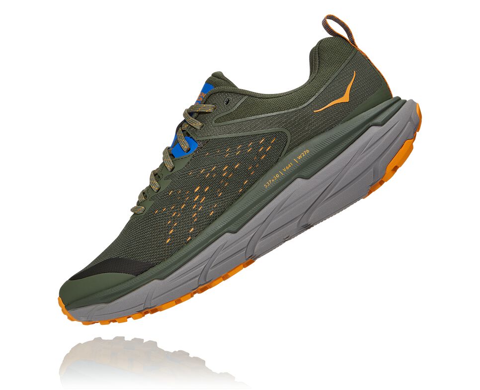 Men's Hoka One One Challenger ATR 6 Trail Running Shoes Thyme / Sharkskin | GASQVZ204