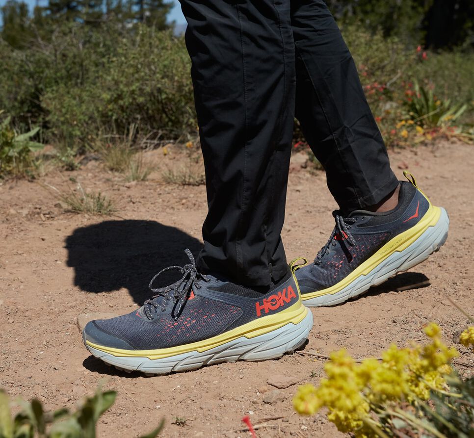 Men's Hoka One One Challenger ATR 6 Trail Running Shoes Ombre Blue / Green Sheen | OKYXGN718