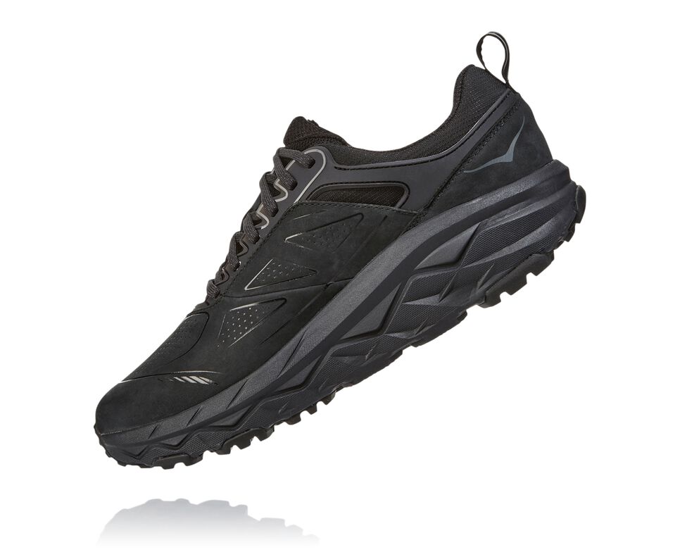 Men's Hoka One One Challenger Low GORE-TEX Trail Running Shoes Black | NGHRWL289