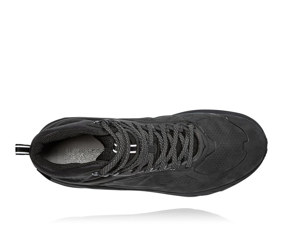 Men's Hoka One One Challenger Mid GORE-TEX Walking Shoes Black | WLXIUE609