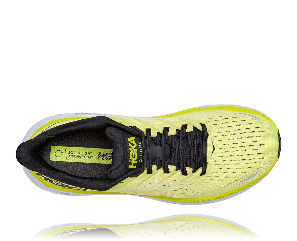 Men's Hoka One One Clifton 8 Road Running Shoes Evening Primrose / Charlock | ECFKAU752