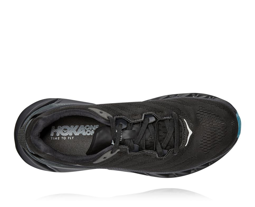 Men's Hoka One One Elevon 2 Road Running Shoes Black / Dark Shadow | BENCYR129