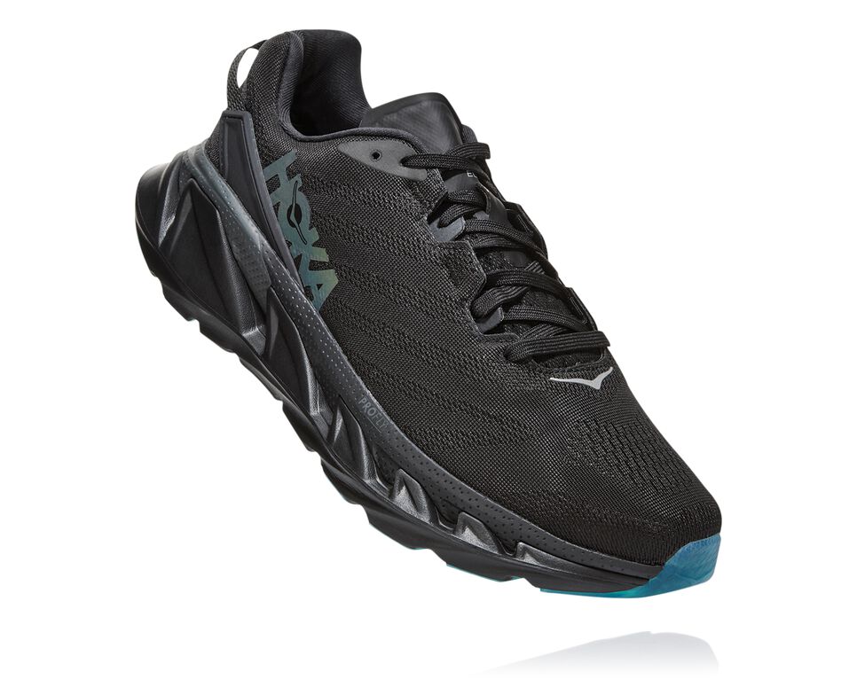 Men\'s Hoka One One Elevon 2 Road Running Shoes Black / Dark Shadow | BENCYR129