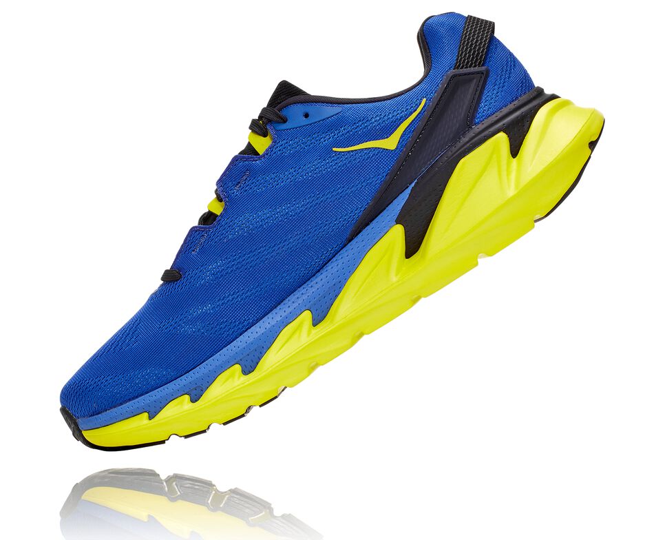 Men's Hoka One One Elevon 2 Road Running Shoes Amparo Blue / Evening Primrose | NXZSOL408