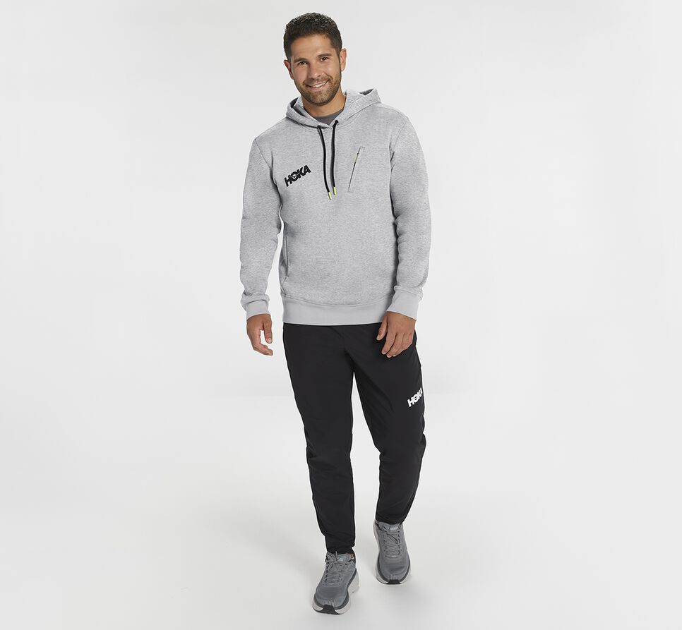 Men's Hoka One One Hoodie Hoodie Wild Dove | ELDCZA182