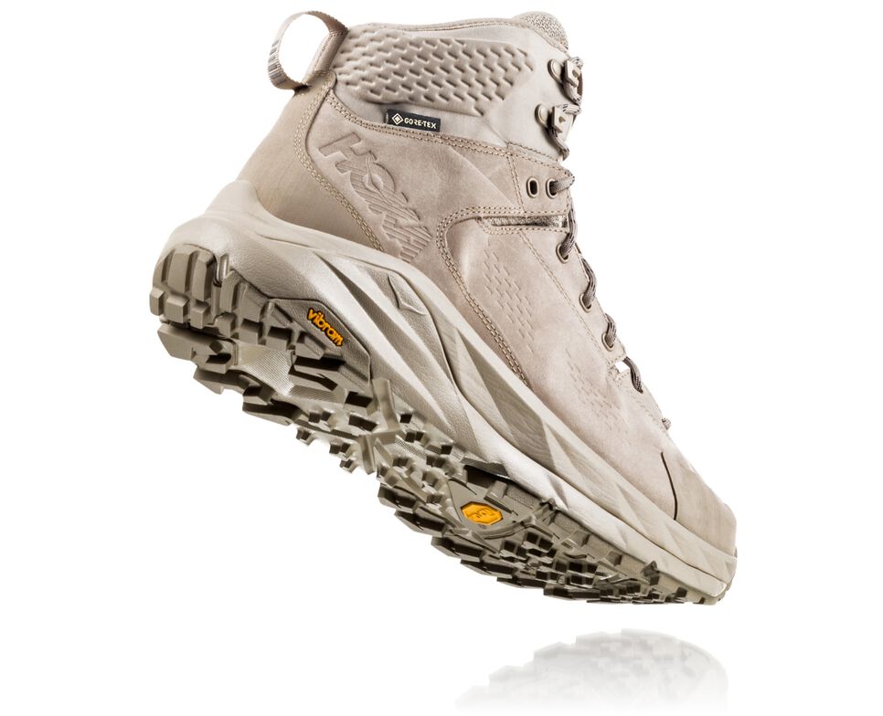 Men's Hoka One One Kaha GORE-TEX Hiking Boots Dune / Oxford Tan | LGQWJH286