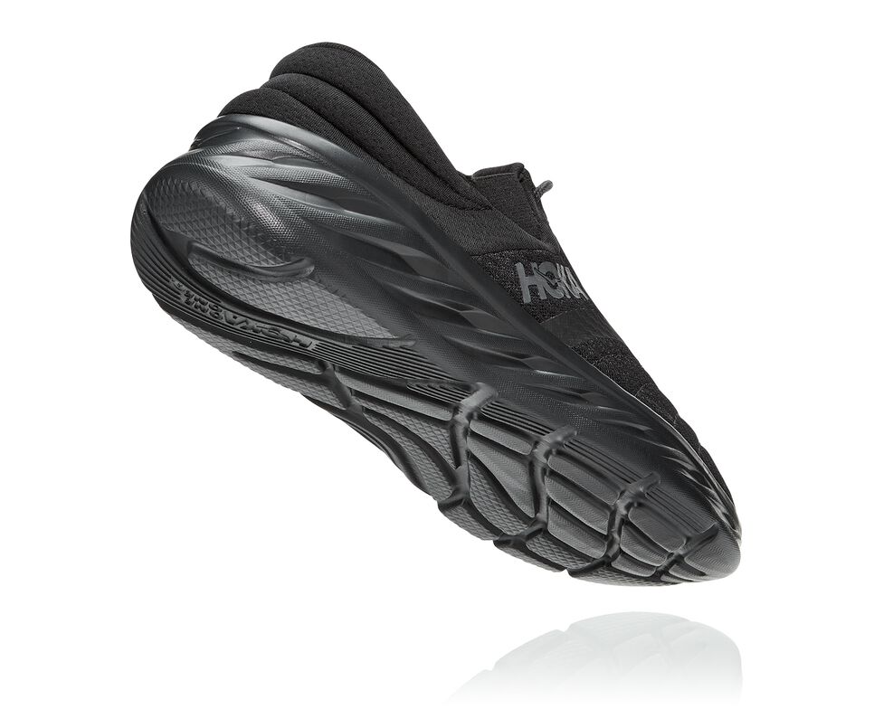 Men's Hoka One One Ora Recovery Shoe 2 Sandals Black / Black | NIHXZM840