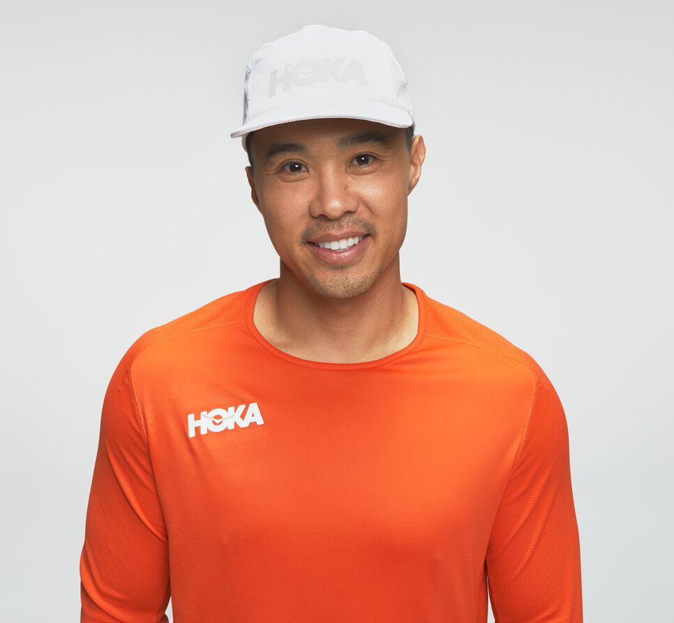 Men\'s Hoka One One Performance 3/4 Sleeve T Shirts Mandarin Red | KFSDZU245