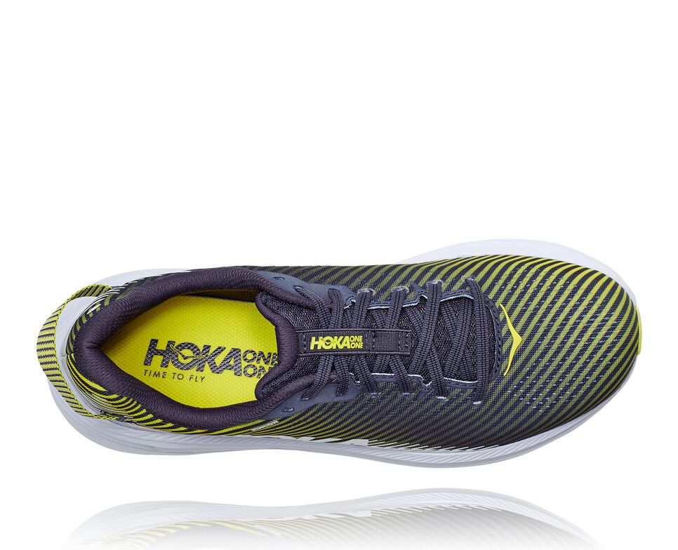 Men's Hoka One One Rincon 2 Road Running Shoes Odyssey Grey / White | FCIMWZ701