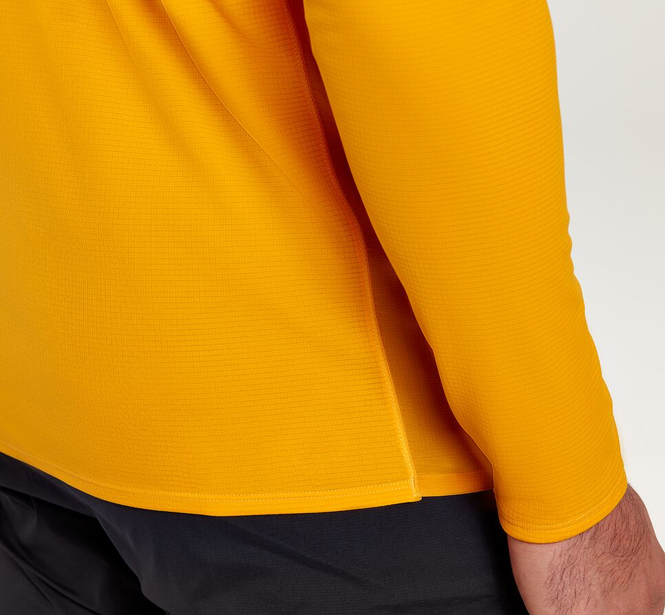 Men's Hoka One One Slim Fit Windshirts Saffron | DYGQEM316