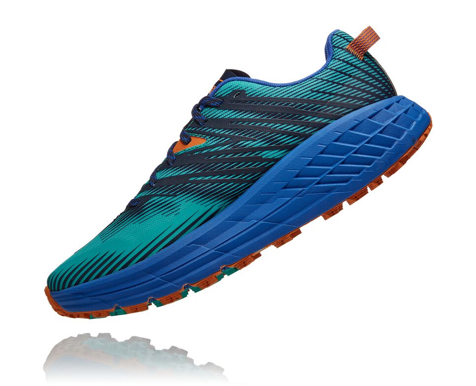 Men's Hoka One One Speedgoat 4 Trail Running Shoes Atlantis / Dazzling Blue | FEUVZB296