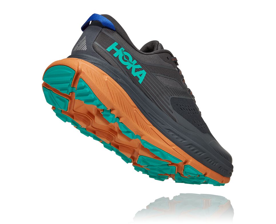 Men's Hoka One One Stinson Atr 6 Trail Running Shoes Castlerock / Desert Sun | PTGKZO835