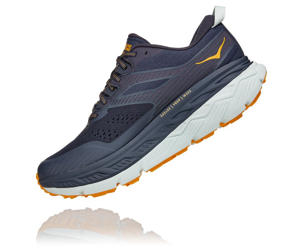 Men's Hoka One One Stinson Atr 6 Trail Running Shoes Ombre Blue / Saffron | VTJNMW809