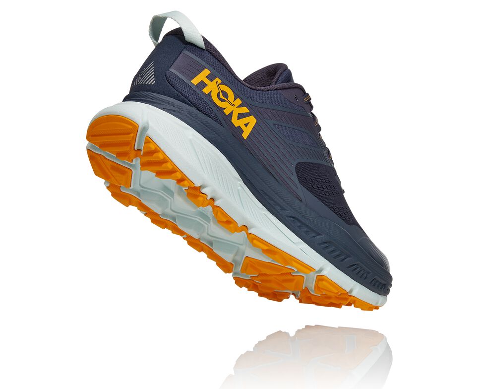 Men's Hoka One One Stinson Atr 6 Trail Running Shoes Ombre Blue / Saffron | VTJNMW809