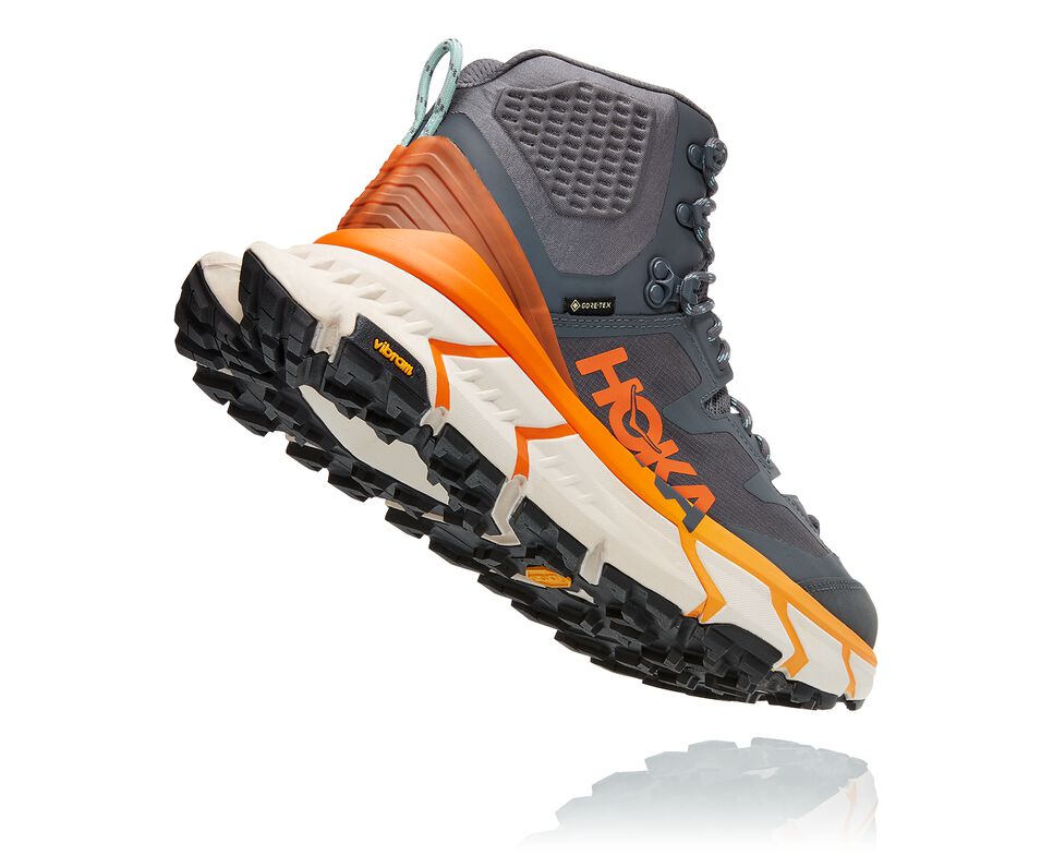 Men's Hoka One One TenNine Hike GORE-TEX Hiking Boots Castlerock / Persimmon Orange | BORECW920