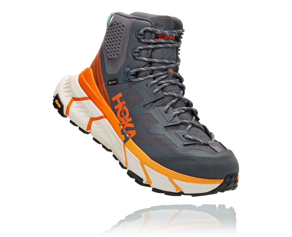 Men\'s Hoka One One TenNine Hike GORE-TEX Hiking Boots Castlerock / Persimmon Orange | BORECW920