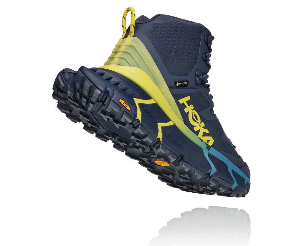 Men's Hoka One One TenNine Hike GORE-TEX Hiking Boots Ombre Blue / Green Sheen | ECQGTU105