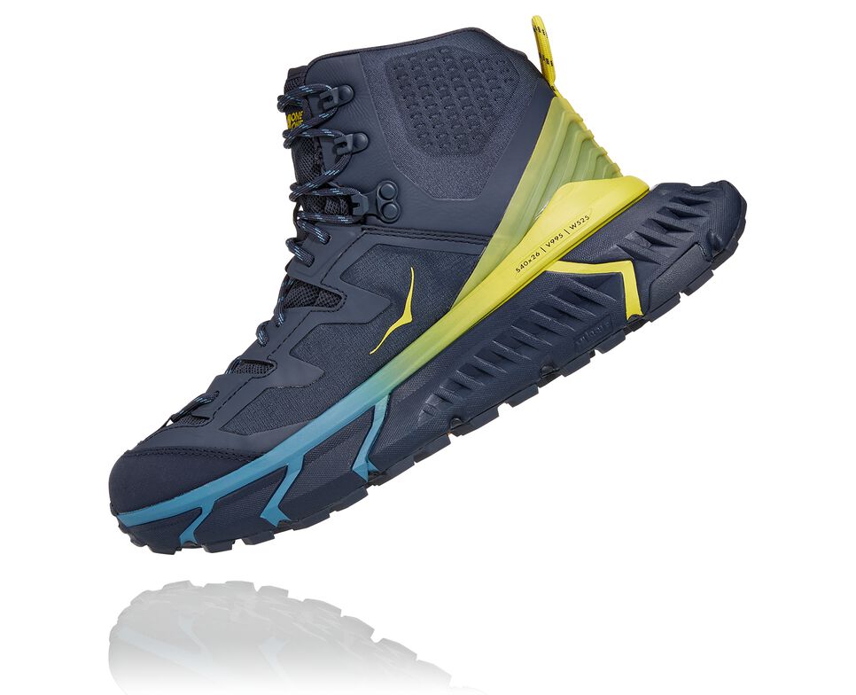 Men's Hoka One One TenNine Hike GORE-TEX Hiking Boots Ombre Blue / Green Sheen | ECQGTU105