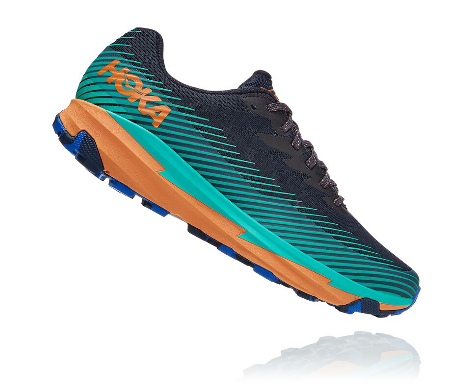 Men's Hoka One One Torrent 2 Trail Running Shoes Outer Space / Atlantis | MCVFRX698