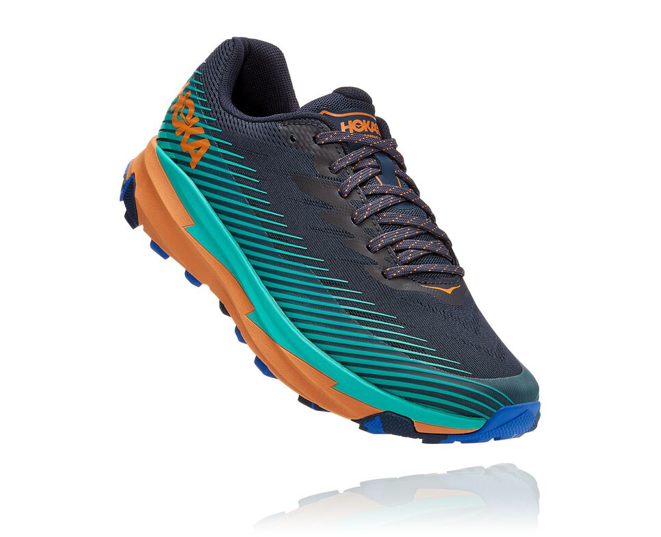 Men\'s Hoka One One Torrent 2 Trail Running Shoes Outer Space / Atlantis | MCVFRX698