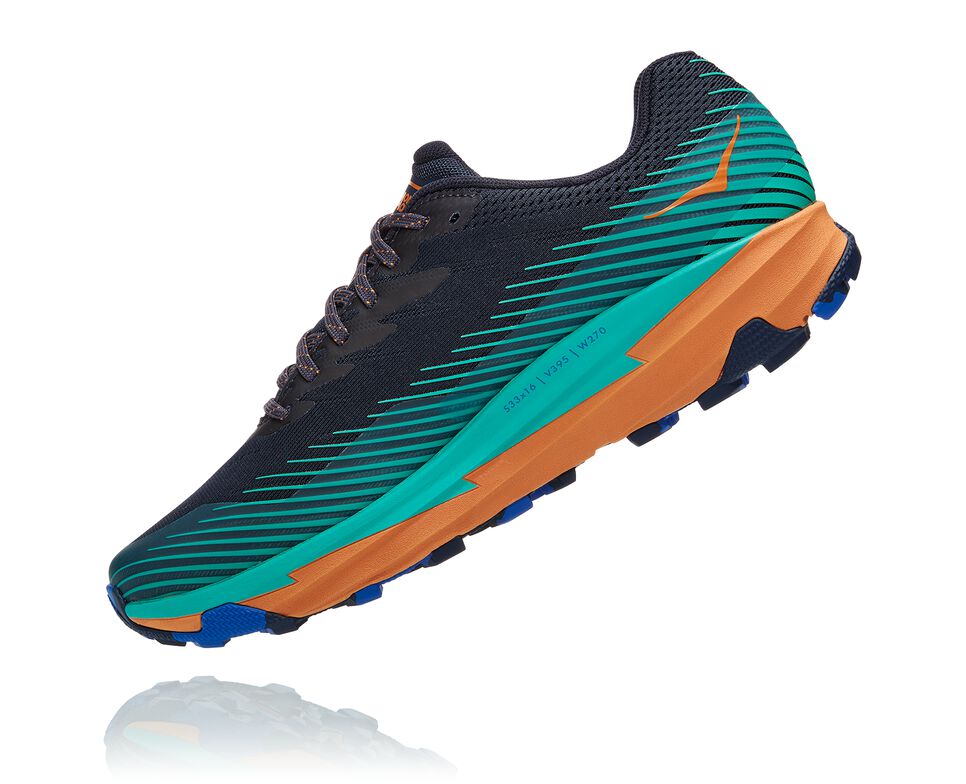 Men's Hoka One One Torrent 2 Trail Running Shoes Outer Space / Atlantis | ZJOPYH087