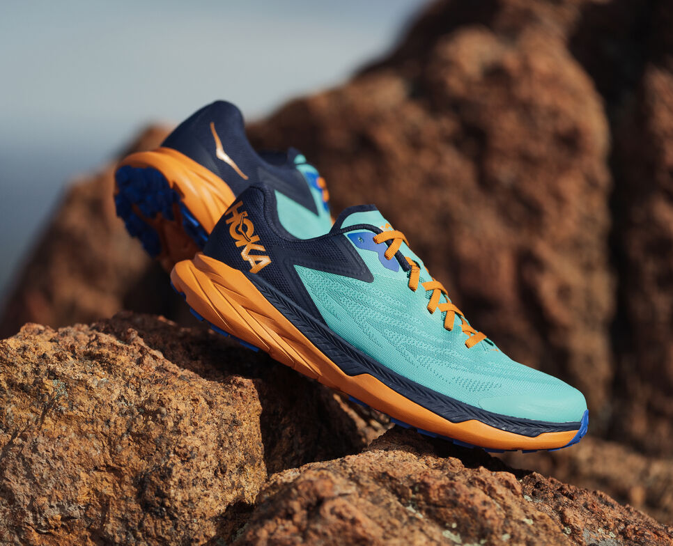 Men's Hoka One One Zinal Trail Running Shoes Atlantis / Outer Space | WIYEDR382