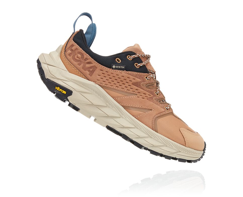 Women's Hoka One One Anacapa Low GORE-TEX Hiking Boots Tiger's Eye / Black | CQBWSX135