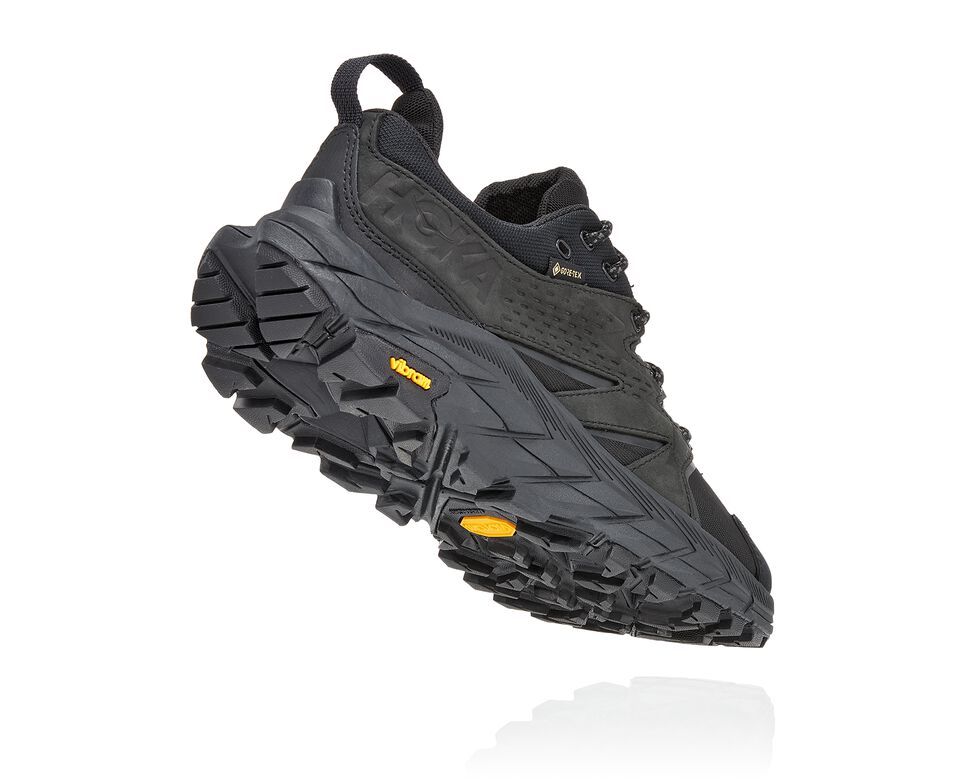 Women's Hoka One One Anacapa Low GORE-TEX Hiking Boots Black / Black | IAZLDG734