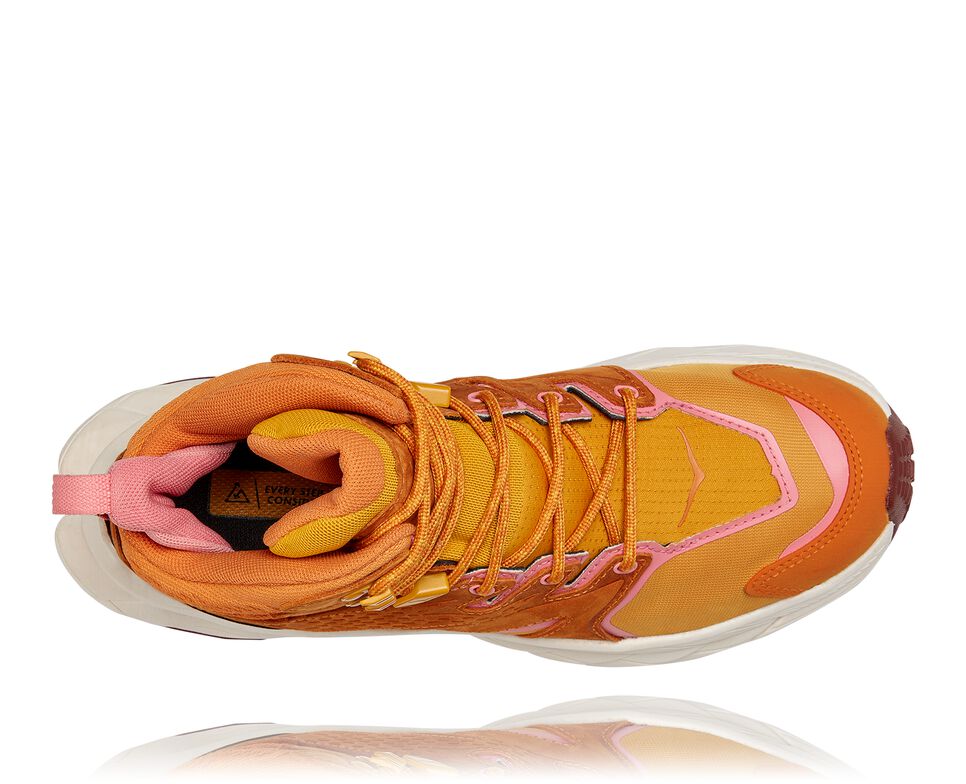 Women's Hoka One One Anacapa Mid GORE-TEX Hiking Boots Desert Sun / Golden Yellow | WEAYHS067