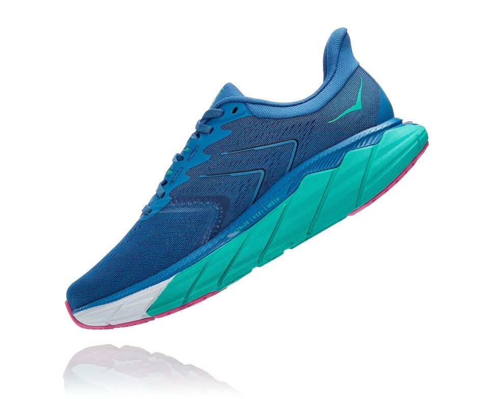 Women's Hoka One One Arahi 5 Road Running Shoes Vallarta Blue / Atlantis | NHOWRM253