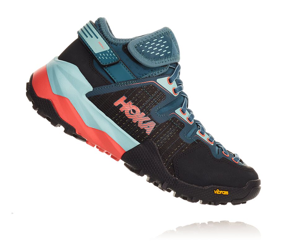 Women's Hoka One One Arkali Hiking Shoes Dragonfly / Aqua Haze | ZHABOJ284