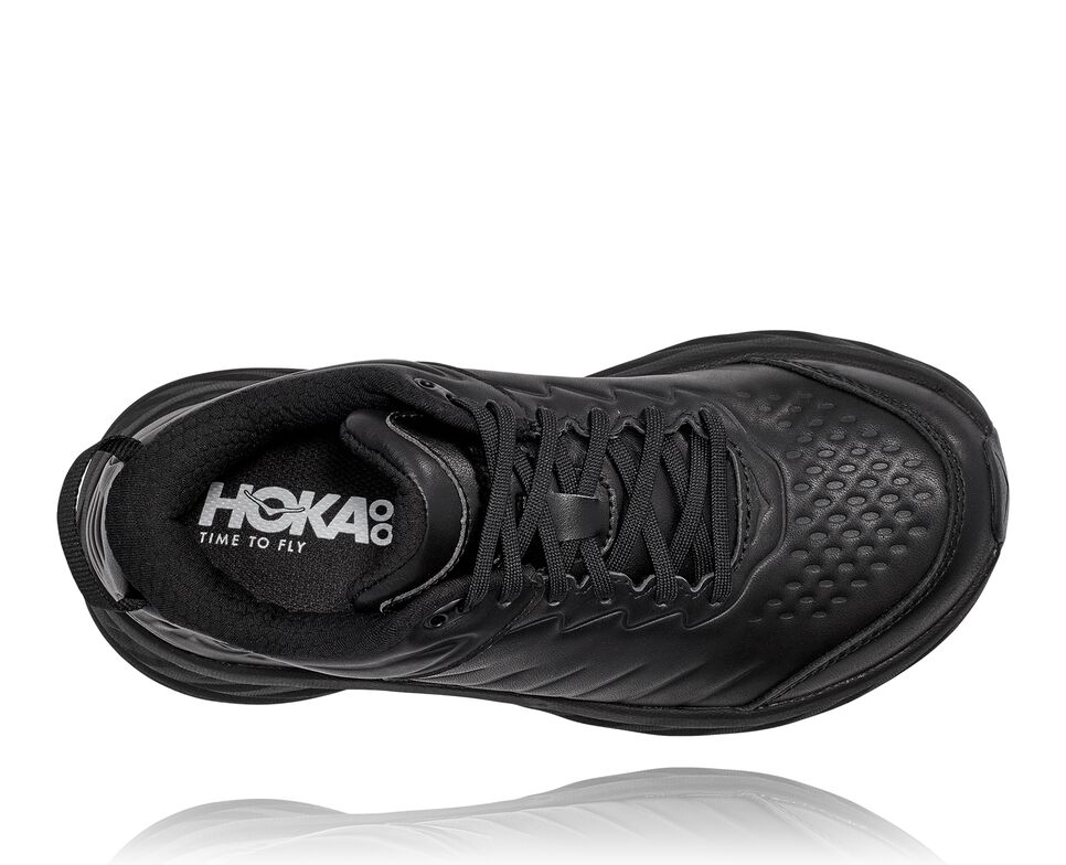 Women's Hoka One One Bondi Sr Road Running Shoes Black / Black | NJDEBU356