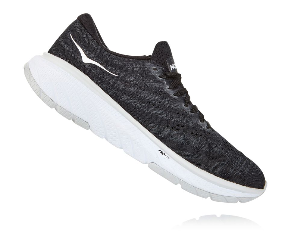 Women's Hoka One One Cavu 3 Road Running Shoes Black / White | ETHRPM378