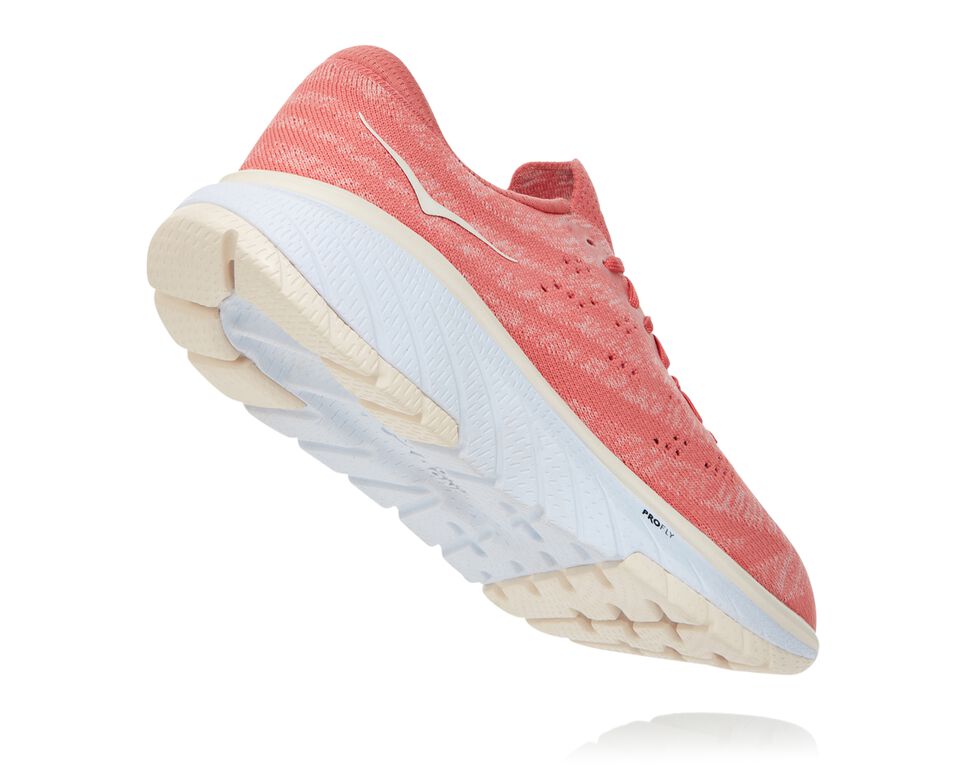 Women's Hoka One One Cavu 3 Road Running Shoes Lantana / Eggnog | PQXZKJ861