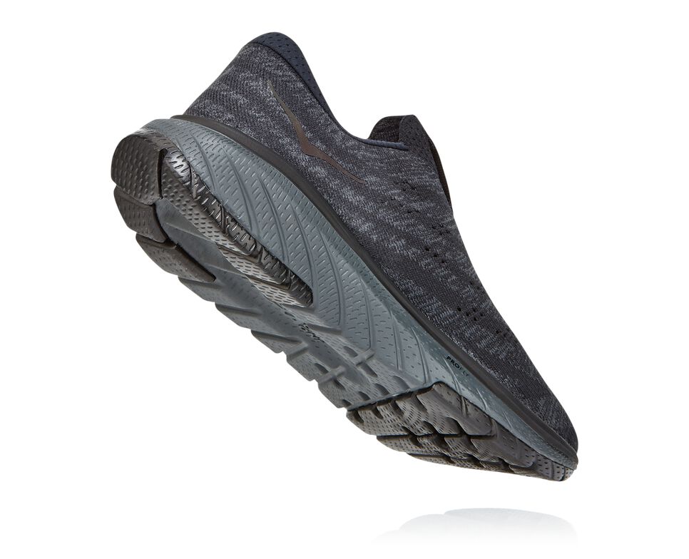 Women's Hoka One One Cavu 3 Slip Road Running Shoes Black / Dark Shadow | LEWJTH197