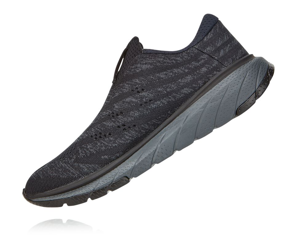 Women's Hoka One One Cavu 3 Slip Road Running Shoes Black / Dark Shadow | LEWJTH197