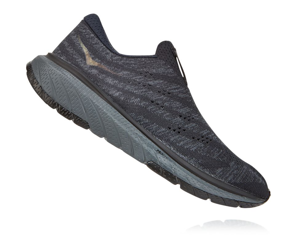 Women's Hoka One One Cavu 3 Slip Road Running Shoes Black / Dark Shadow | LEWJTH197