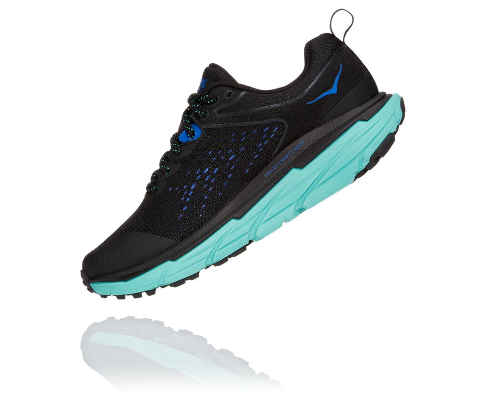 Women's Hoka One One Challenger ATR 6 GORE-TEX Trail Running Shoes Black / Cascade | UIWTXP023