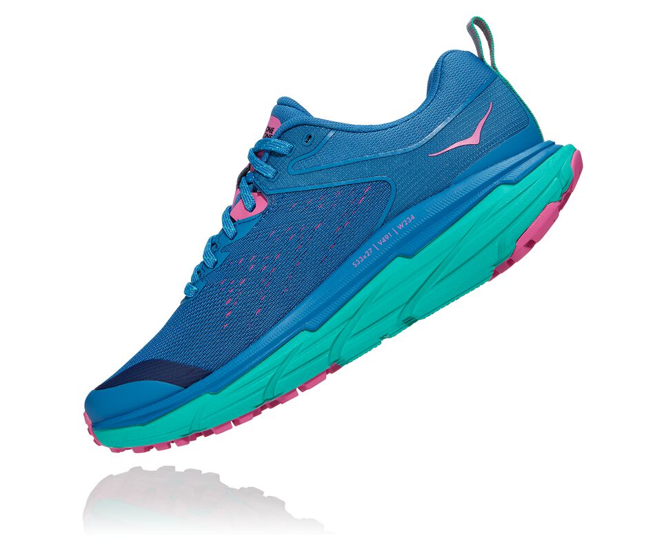 Women's Hoka One One Challenger ATR 6 Trail Running Shoes Vallarta Blue / Atlantis | FNDZHO810