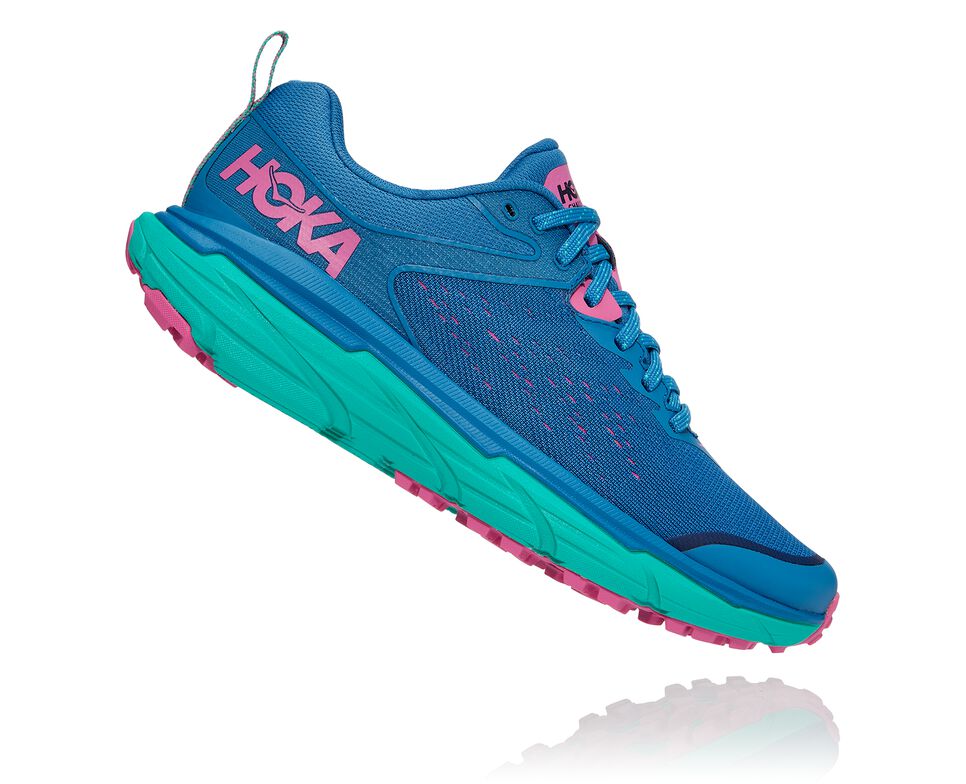 Women's Hoka One One Challenger ATR 6 Trail Running Shoes Vallarta Blue / Atlantis | FNDZHO810