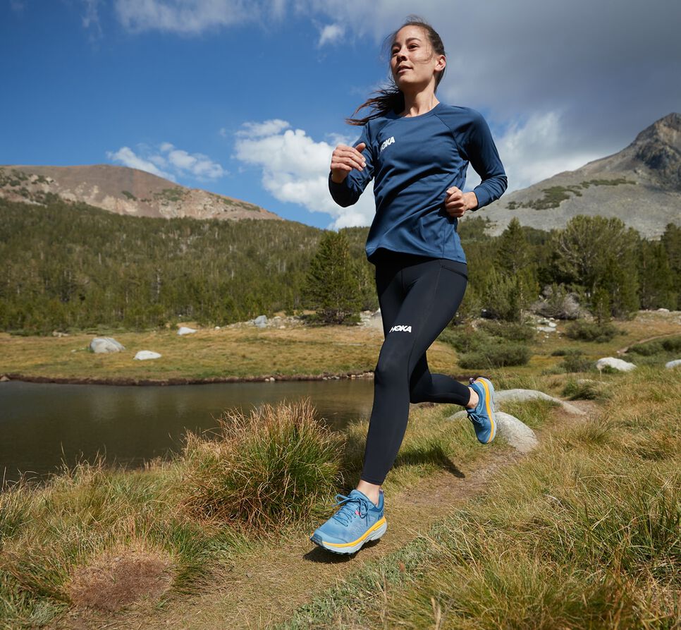 Women's Hoka One One Challenger ATR 6 Trail Running Shoes Provincial Blue / Saffron | ITQNWD756