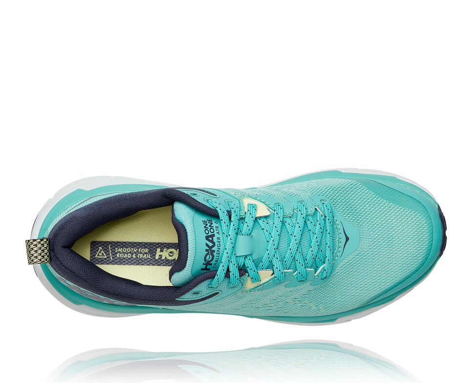 Women's Hoka One One Challenger ATR 6 Trail Running Shoes Cascade / Ombre Blue | MEYQTS235