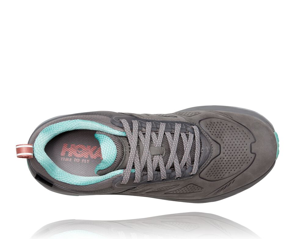 Women's Hoka One One Challenger Low GORE-TEX Hiking Boots Charcoal Gray / Wild Dove | XRCYMN146